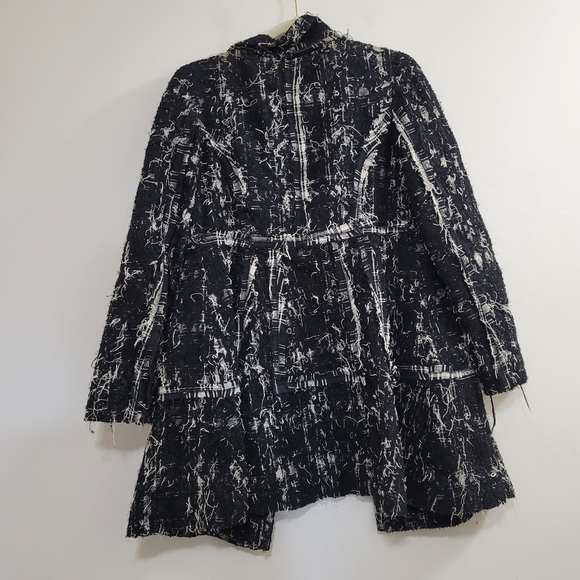 Alice & Olivia deconstructed frayed tweed coat 8 - Picture 2 of 4
